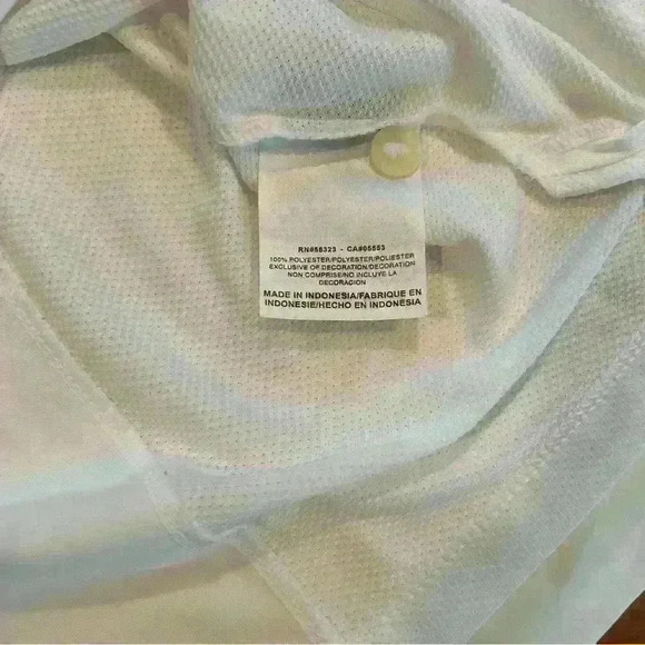 Nike Mens Dri-Fit Ohio State shirt. Size Medium. White with Red Collar - Picture 13 of 13